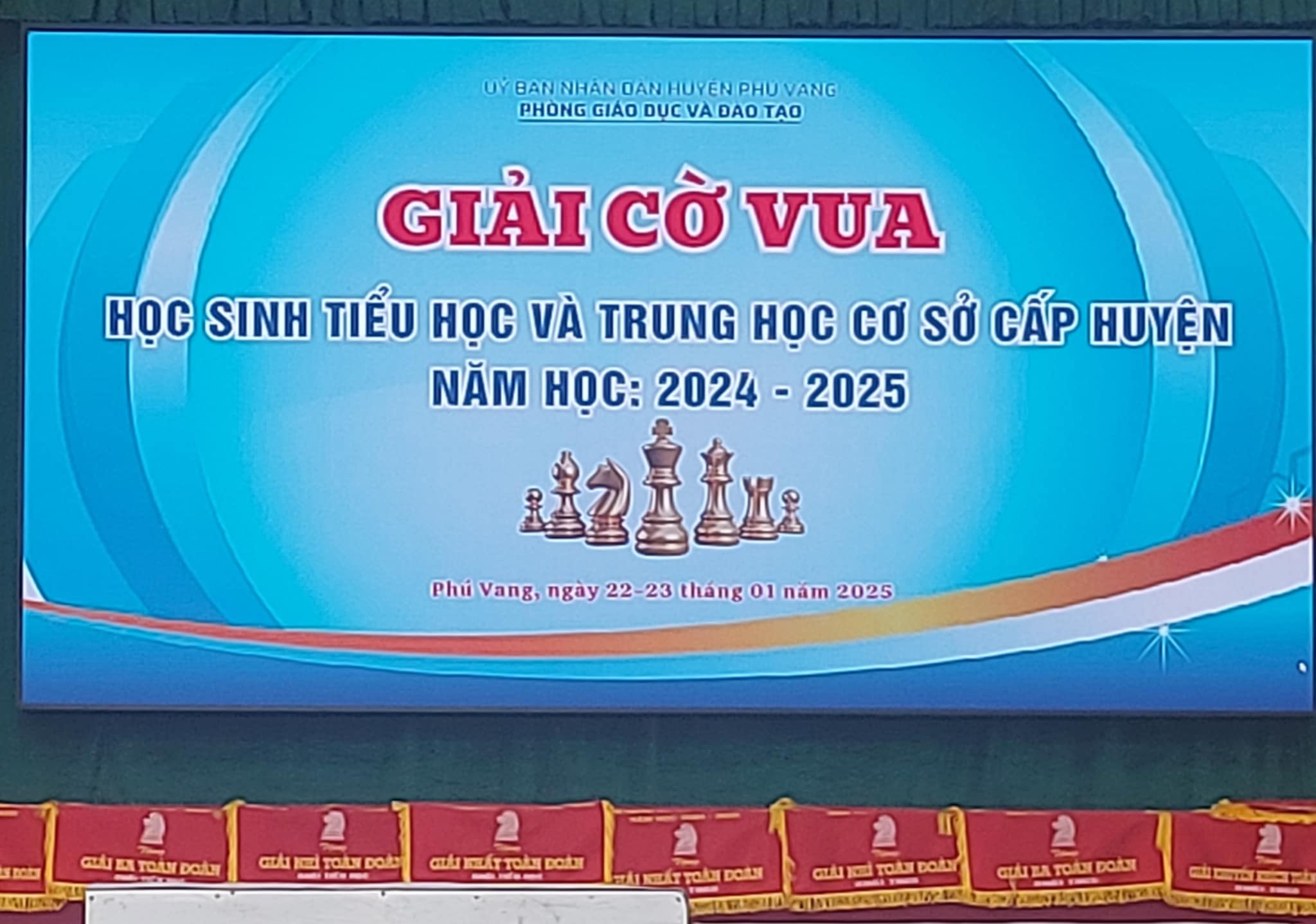 Giải cờ vua học sinh tiểu học và trung học cơ sở cấp huyện. Năm học: 2024-2025